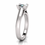 Half Round Shank | Corner Four Claw Setting