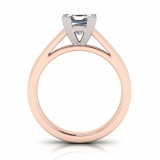 Half Round Shank | Corner Four Claw Setting