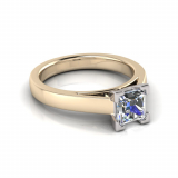 Half Round Shank | Corner Four Claw Setting