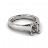 Half Round Shank | Corner Four Claw Setting