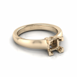 Half Round Shank | Corner Four Claw Setting