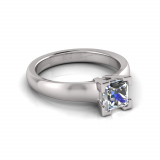 Half Round Shank | Corner Four Claw Setting