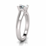 Half Round Shank | Corner Four Claw Setting