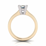 Half Round Shank | Corner Four Claw Setting