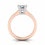 Half Round Shank | Corner Four Claw Setting