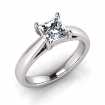 Half Round Shank | Princess Four Claw Setting