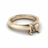 Half Round Shank | Princess Four Claw Setting