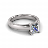 Half Round Shank | Princess Four Claw Setting