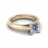 Half Round Shank | Princess Four Claw Setting