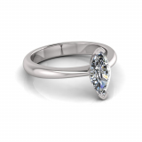Reverse Taper Shank | Marquise Shaped Setting