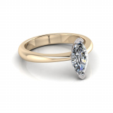Reverse Taper Shank | Marquise Shaped Setting