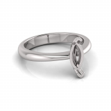 Reverse Taper Shank | Marquise Shaped Setting