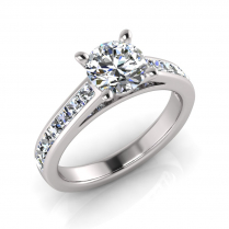 Channel Set Shoulder Shank | Four Claw Setting