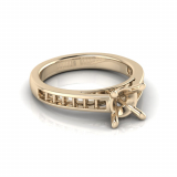 Channel Set Shoulder Shank | Four Claw Setting