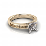 Channel Set Shoulder Shank | Four Claw Setting