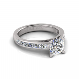 Channel Set Shoulder Shank | Four Claw Setting