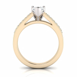 Pave Set Shoulder Shank | Pear Shaped Setting