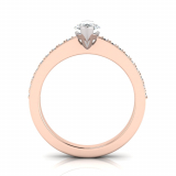 Pave Set Shoulder Shank | Marquise Shaped Setting