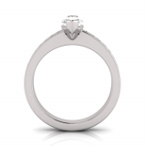 Pave Set Shoulder Shank | Marquise Shaped Setting