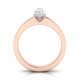 Pave Set Shoulder Shank | Marquise Shaped Setting