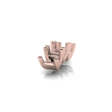 Tulip Four Claw Three Stone Setting