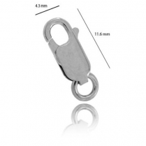 18WG Parrot Clasp 11.6mm