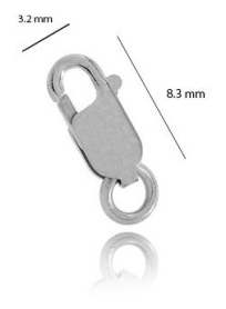 18WG Parrot Clasp 8.3mm