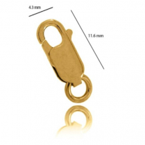 18YG Parrot Clasp  11.6mm