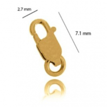 18YG Parrot Clasp 7.1mm