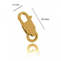 18YG Parrot Clasp 8.3mm