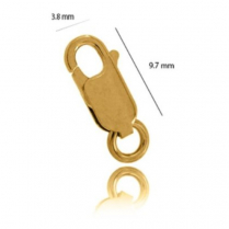 18YG Parrot Clasp 9.7mm