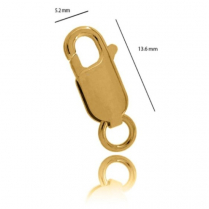 9YG Parrot Clasp 13.6mm