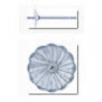 SS Pearl Cup Studs Fluted 5mm