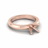 Half Round Shank | Round Four Claw Setting