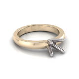 Half Round Shank | Round Four Claw Setting