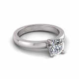 Half Round Shank | Round Four Claw Setting