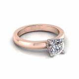 Half Round Shank | Round Four Claw Setting