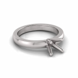 Half Round Shank | Round Four Claw Setting