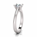 Half Round Shank | Round Four Claw Setting