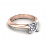 Upswept Half Round Shank | Four Claw Setting