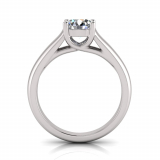 Tapered Half Round Shank | Lucida Four Claw Setting