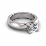 Half Round To Flat Shank | Square Four Claw Twist Setting