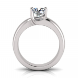 Half Round To Flat Shank | Square Four Claw Twist Setting