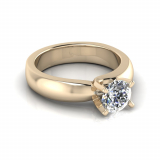 Half Round To Flat Shank | Square Four Claw Twist Setting