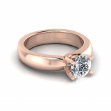 Half Round To Flat Shank | Square Four Claw Twist Setting