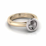 Half Round Shank | Rub Over Setting