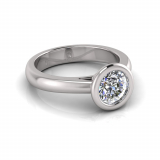 Half Round Shank | Rub Over Setting