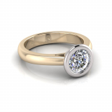 Half Round Shank | Rub Over Setting