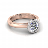 Half Round Shank | Rub Over Setting