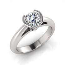 Half Round Shank | Open Bezel Setting
